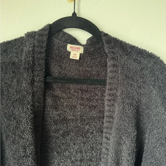 Mossimo XXL Black Fuzzy Cardigan - Picture 4 of 5